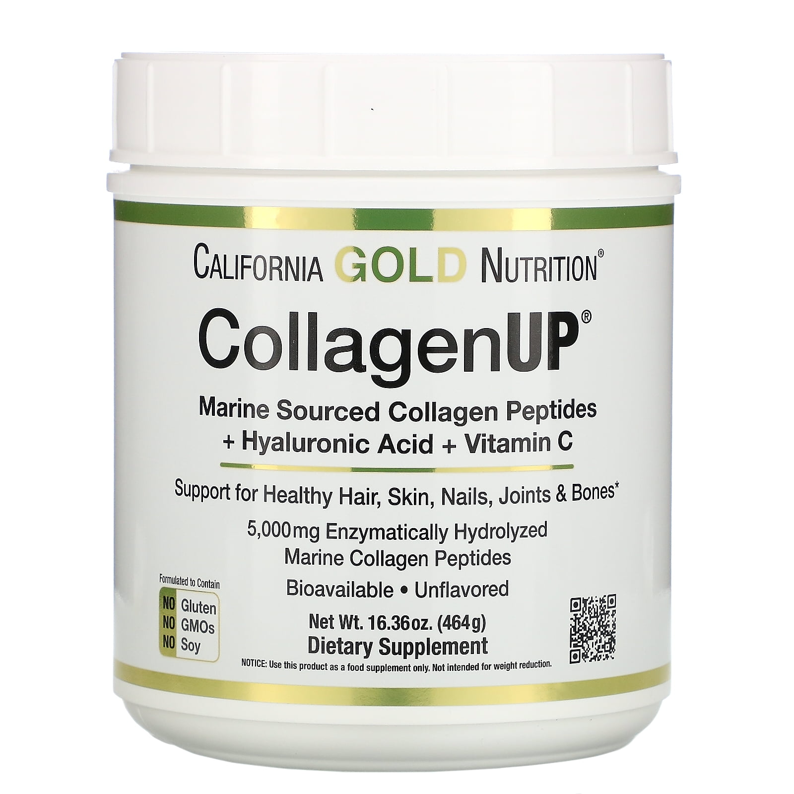 California Gold Nutrition CollagenUP, Marine Hydrolyzed Collagen