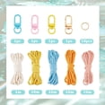 thumbnail image 2 of Kit para hacer 4 llaveros de macramé con lazo y borlas. Incluye instrucciones., 2 of 8