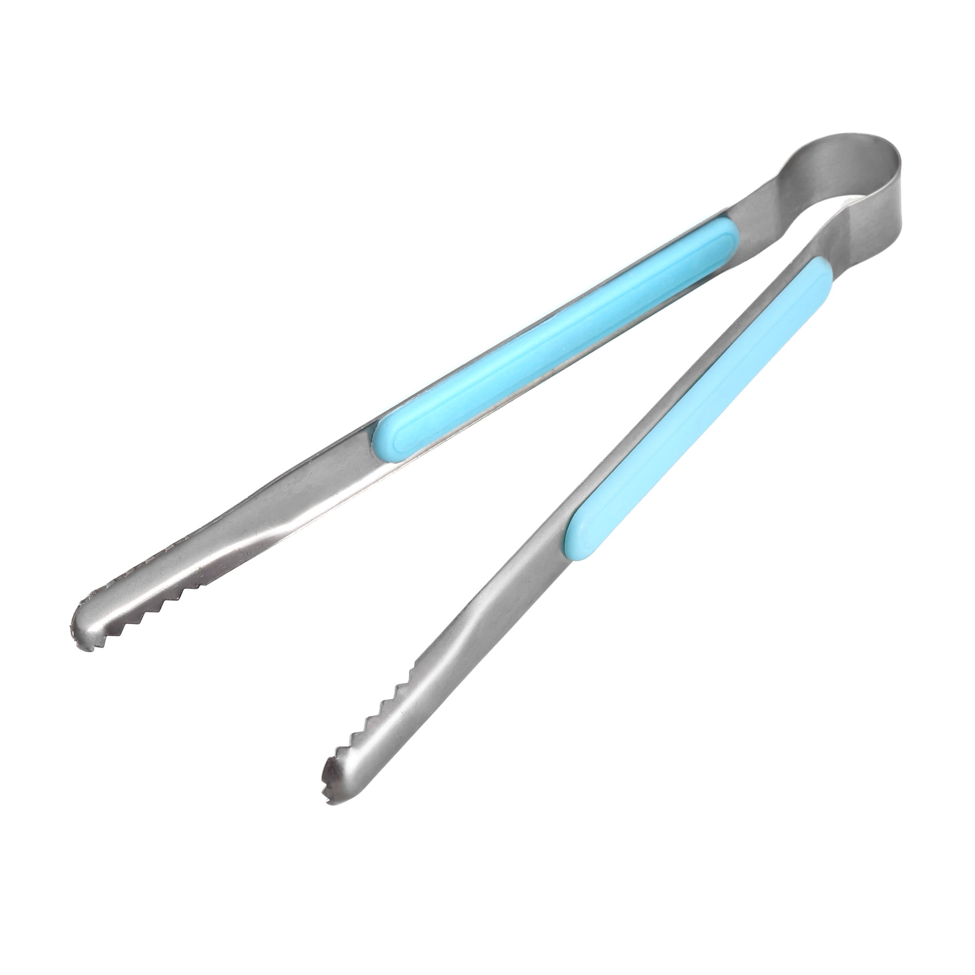 225mm Stainless Steel Barbecue Tongs, Food Tongs NonSlip ABS Grip BBQ