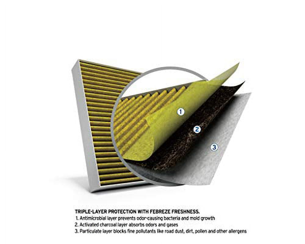 Purolator Cabin Air Filter with Febreze Freshness Purolator BOSS PBC26176 for Dodge, Chrysler