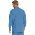 thumbnail image 3 of Landau Men's Premium 4-Pocket Classic Fit Warm-Up Medical Scrub Jacket, Ceil Blue, 4X-Large, 3 of 9