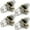 Chrome, variant on Versa Door Knob Chrome Passage Door Handle 4 Pack by Villar Home Designs
