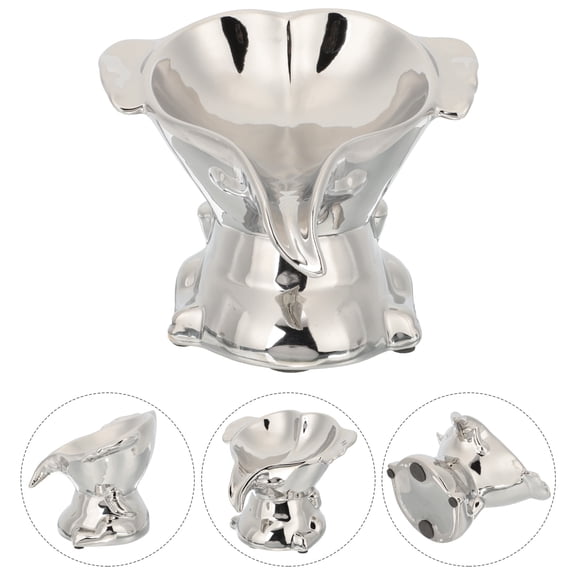 MLINS Ceramic Soap Dish with Self-Draining Design, 45° Angle Holder for Bathroom Countertop and Sink Use