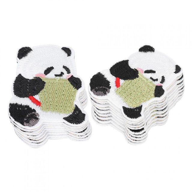 Parches de panda, parches bordados, exquisitos para abrigos de zapatos Unbranded 1216200057011