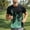 Green, variant on Workout Mens T Shirts Short Sleeve Flame Casual Graphic Tees Relaxed Fit Running Summer Crew Neck Pullover Tops