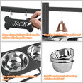 thumbnail image 7 of Elevated Dog Bowls for Multi-Pet Homes, with 4 Bowls-58oz, 9 Height Adjustable 4.9-14.5", Raised Dog Bowl Stand for Large Dogs, 7 of 7
