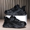 thumbnail image 5 of LYHaoo Lightweight Breathable Mesh Sneakers For Boys And Girls Comfortable Soft Thick Sole Running Shoes for School Sports,Black,Sizes 12(7.24") Little Kid, 5 of 6
