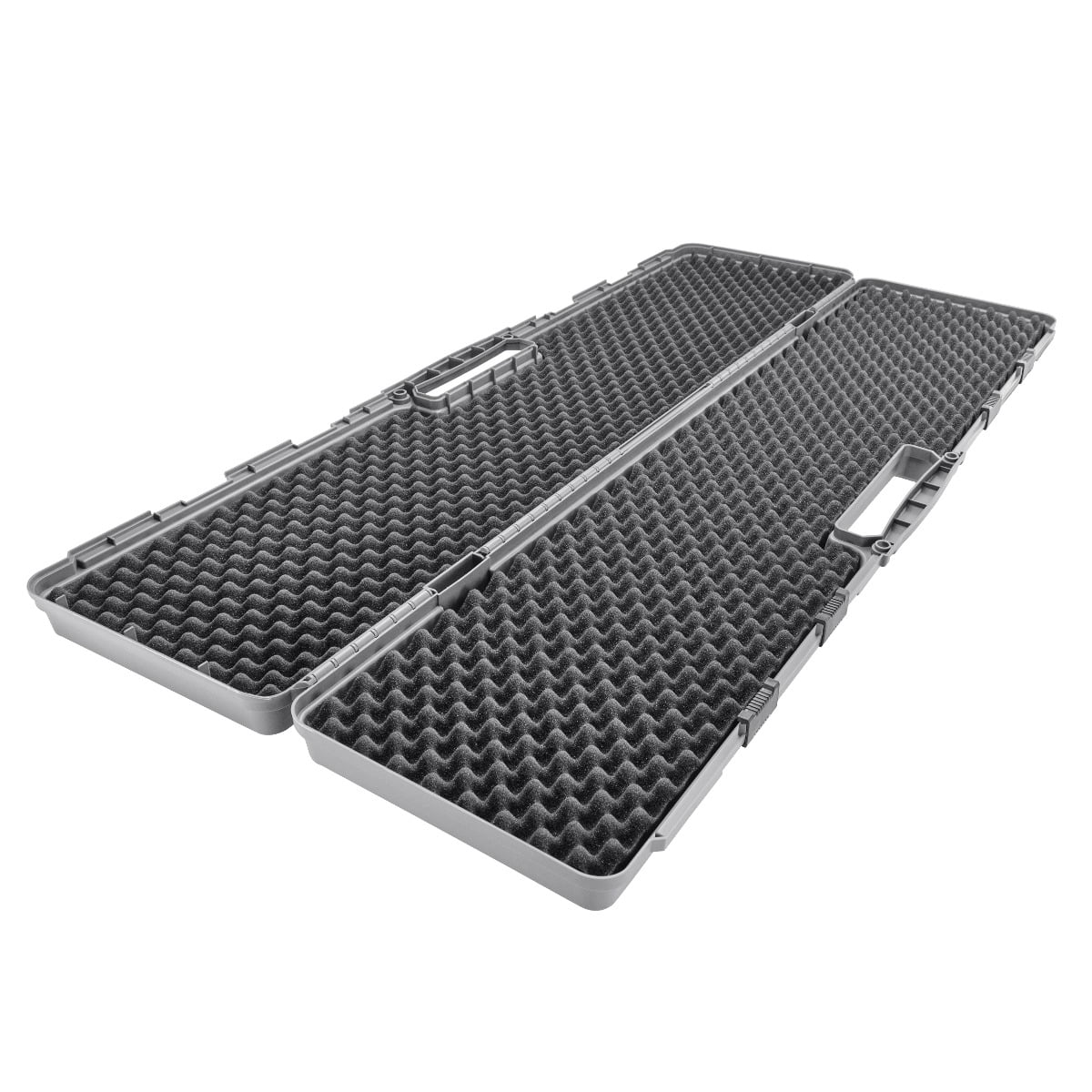 Eylar 48 Inch Intact Series Hard Shell Rifle Case, Lightweight and Durable Stacker Design with Foam (Gray)