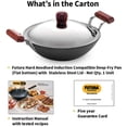 thumbnail image 7 of Futura IL26 Induction Compatible Hard Anodized Flat Bottom Deep Fry Pan / Kadhai with Stainless Steel Lid, 3.75 Liter, 7 of 7