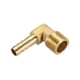 thumbnail image 3 of Uxcell Brass Barb Hose Fitting, Elbow Barbed to Pipe Adapters Connectors 8mm, 3 of 5