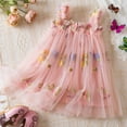 thumbnail image 2 of MeetoTime Girls Princess Dress Summer Sleeveless Floral Embroidery Mesh Dresses 6 Months-5 Years Baby Clothes, 2 of 7