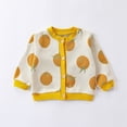 thumbnail image 3 of GYRATEDREAM Newborn Infant Baby Cardigan Sweaters Coats Boys Girls Button Down Cute Print Long Sleeve Tops Outwear Toddler Party Birthday School Clothes for 0 Month-3 Years, 3 of 7