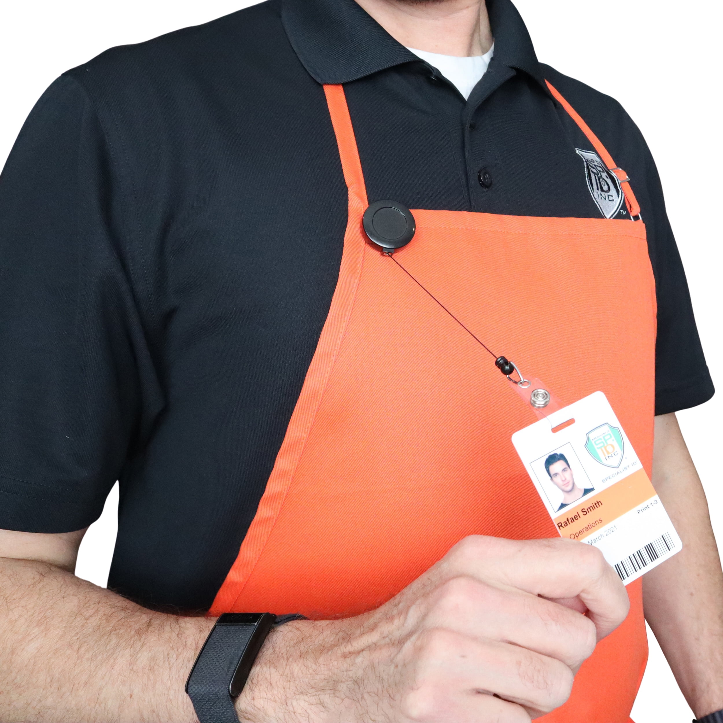 Bulk 100 Pack - Premium Retractable ID & Key-Card Badge Reels with Secure Metal Belt Clip and 34” Pull by Specialist ID