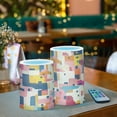thumbnail image 3 of Yayeee Flameless Candles with Remote Flickering Battery Operated Multi Color Changing, Art Geometric, 3 of 7