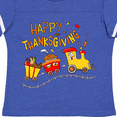 thumbnail image 4 of Inktastic Happy Thanksgiving Turkey Train with Food Boys or Girls Toddler T-Shirt, 4 of 5