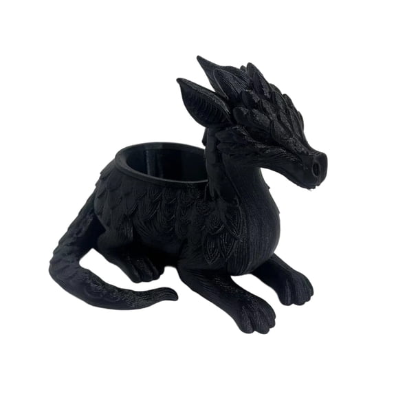Mythical Dragon Flower Pot, 3D Printed Succulent Planter for Home Office Decor, Small Plant Container for Cactus Desk Accessories Gift for Fantasy Lovers