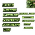 thumbnail image 2 of Travel Size School Supplies Beach Vacation Essentials 12 Pack of Toolbox Labels 3D Printed Toolbox Drawer Tags Tool Box Labels Easy to Read Printing Quick Identifying Tool Box Drawers, 2 of 9