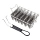thumbnail image 2 of Cesta Para Freidora De Tortillas, 6 Conchas De Acero Inoxidable, Largo Desmontable, Apta Para Lavavajillas, Cesta Para Freidora De Conchas De Taco Para El Hogar, 2 of 7