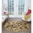 thumbnail image 4 of Tayse Impressions Area Rug IMP7772 Transitional Beige Flower Vines 7' 10 x 7' 10" Round, 4 of 11
