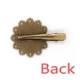thumbnail image 3 of Surrealism Psychic Automatism Vintage Metal Flower Hairpin Hair Piece Headdress, 3 of 3