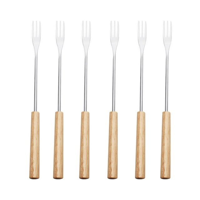 Stainless Steel Salad Fruit Forks Kitchen Cake Forks Pastry Forks Set Small Dessert Forks for Pickle Tasting Appetizer
