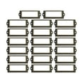 thumbnail image 1 of GUOOL 20x File Label Holder Metal Frame Handle Drawer Tag Pull Hardware for Drawer Box Bronze, 1 of 5