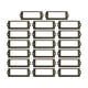 thumbnail image 1 of Paquete de 20 portaetiquetas para archivos, marco de metal, etiqueta para cajón, etiqueta para tarjeta de nombre para el hogar Bronce, 1 of 5