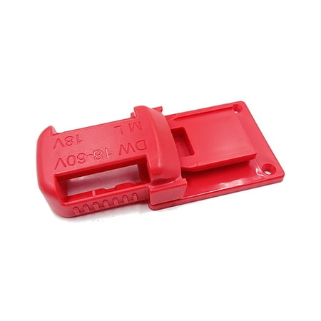

Toma Battery Mount Portable Pre-drilled Plastic Tool Fix Holder Indoor Garage Storage Slots Replacement for Dewalt Lithium Batteries