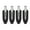Black, variant on YAHHU 4 Pcs Makeup Hair Barrette Accessories No Bend Hair Clips No Crease Hair Styling Clips for Women White