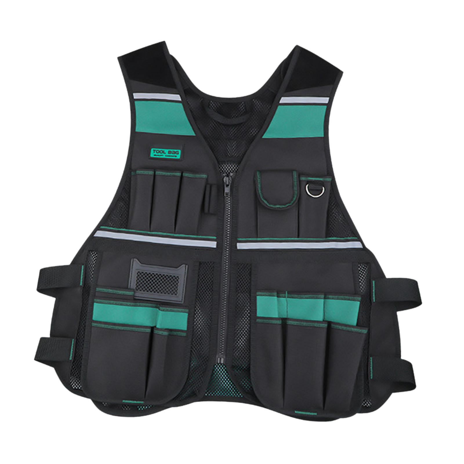 Gazechimp Electrician Tool Vest Waterproof Devices Vest s Tool Bag for Electrician
