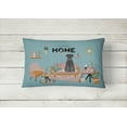 thumbnail image 2 of Caroline's Treasures CK7877PW1216 Black Standard Schnauzer Sweet Home Canvas Fabric Decorative Pillow, 12H x16W,, 2 of 4