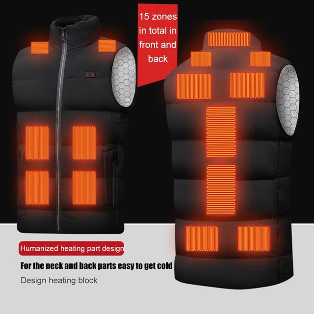 Chaleco térmico de 3 engranajes, calentador de cuerpo, ropa térmica eléctrica de moda de calentamiento rápido Hugtrwg Para estrenar
