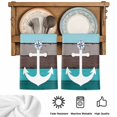 thumbnail image 5 of Coastal Anchor Kitchen Towels Set of 1, Turquoise Brown Country Wooden Grain Absorbent Dish Towels for Kitchen, Microfiber Hand Towel, Quick Drying Tea Towel for Cleaning Decorative Dishcloths, 5 of 7