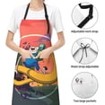 thumbnail image 6 of Adventure Time Jake the Dog Adjustable Bib Apron, Waterdrop Resistant Aprons with 2 Pockets Cooking Kitchen Aprons for Women Men Chef, 6 of 8