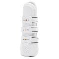 thumbnail image 7 of Jeffers UNIQUELY ENGLISH Open Front Tendon Boots for Horses, Pair, Large – Ventilated Neoprene, Shock Absorbing, Tendon Protection, Adjustable Hook Closures, Jumping, Training, Competition - White, 7 of 7