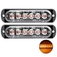 thumbnail image 4 of Focos Luces de conducción diurna de 6 LED ultrafinas para automóviles/motocicletas/camiones (amarillo) Likrtyny Para estrenar, 4 of 4