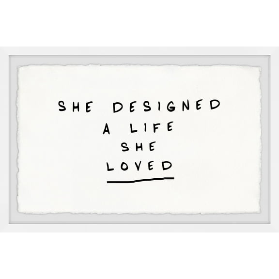 Marmont Hill She Designed a Life She Loved IV Framed Wall Art