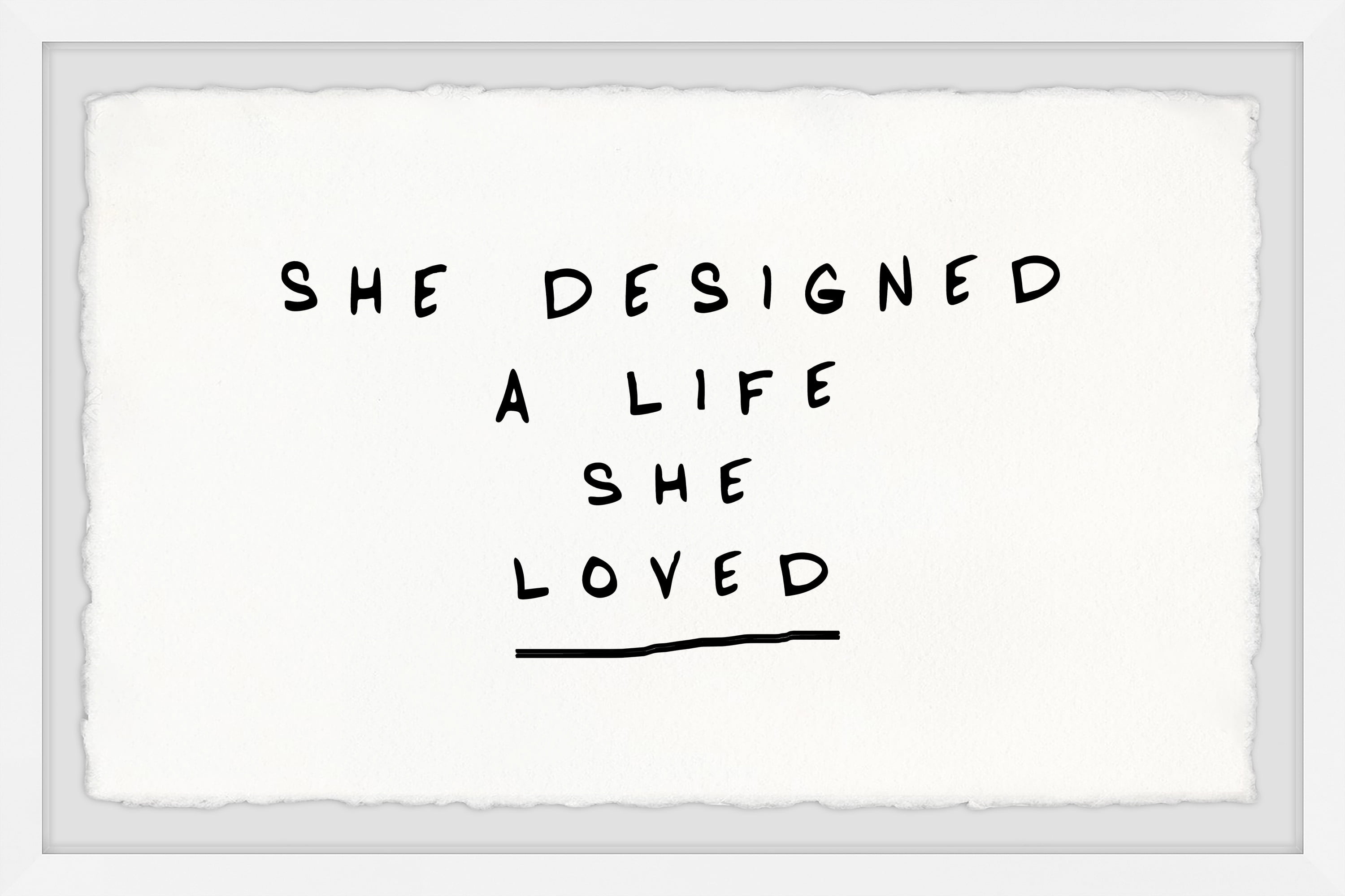 Marmont Hill She Designed A Life She Loved Iv Framed Wall Art, 18.00 Marmont Hill She Designed A Life She Loved Iv Framed Wall Art, 18.00