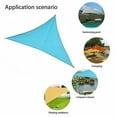thumbnail image 6 of DFITO Sun Shade Sail Canopy, Hang Outdoor Waterproof Sun Shade Sail Triangle 90% UV Block Protection for Patio Pool Top Cover Canopy Outdoor Awnings Backyard, Garden, Patio, 6 of 7