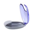 thumbnail image 1 of Caja de almacenamiento para aparatos dentales, transparente, para dentaduras postizas (azul), 1 of 6