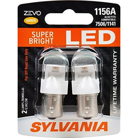 Baby Bullet Amber Led - SYLVANIA ZEVO 1156 Amber LED Bulb (Pack of 2)