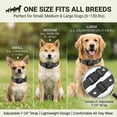 thumbnail image 4 of Anti Bark Vibration Collar Device – Smart AI Automatic Barking Training Collar for Dogs 6-150lbs, Puppy Dog Beep No Shock, Rechargeable IP67 Waterproof, Adjustable 8 Sensitivity(Q), 4 of 7