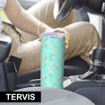 thumbnail image 6 of Pioneer Flower Floral Print Pattern 20oz Skinny Tumbler with Straw & Lid, Double Wall Vacuum Insulated Cup, Leak-Proof, Cup Holder Friendly, Hot 6H Cold 12H, 6 of 6