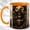 Orange, variant on Cauldron Witch Coffee Mug, Black Cat Mug, Ceramic 11 oz