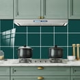 thumbnail image 7 of 12Pcs Self Adhesive Waterproof Tile Wall Stickers  Vinyl Backsplash Green Tiles DIY Decals Kitchen Decor 7.87"x7.87", 7 of 7
