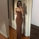 thumbnail image 2 of Vestido largo de satén sin mangas con espalda descubierta para mujer, traje elegante y Sexy para fiesta de cumpleaños y Club, Y2K, verano 2024, 2 of 4
