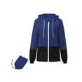 thumbnail image 3 of Chubasquero Century Star para mujer, impermeable, con capucha, azul marino, XXL, 3 of 6