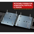 thumbnail image 5 of 4 Pack E-Track Backing Plate Installation Kit, Heavy Duty E-Track Rail Mounting Back Plate with Bolts, Nuts, and Washers for Enclosed Trailer, Truck, Workshop - 6" x 6-1/2", 5 of 12