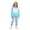 Light Blue, variant on JIAYUE Girls Clothing Outfits Raglan Long Sleeve Color Block Hoodies With Pocket Solid Jogger Pants 2-Piece Sets Back To School,2-3 Years