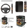 thumbnail image 4 of Jeiento Highland Cow Car Accessories Interior Seat Covers with Steering Wheel Cover Seatbelt Covers Trash Bag Cup Holders Keychain Southwest Aztec Air Vent Storage Bag Auto Decoration 12 Pack, 4 of 7